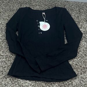 Stylish Black Long Sleeve Top